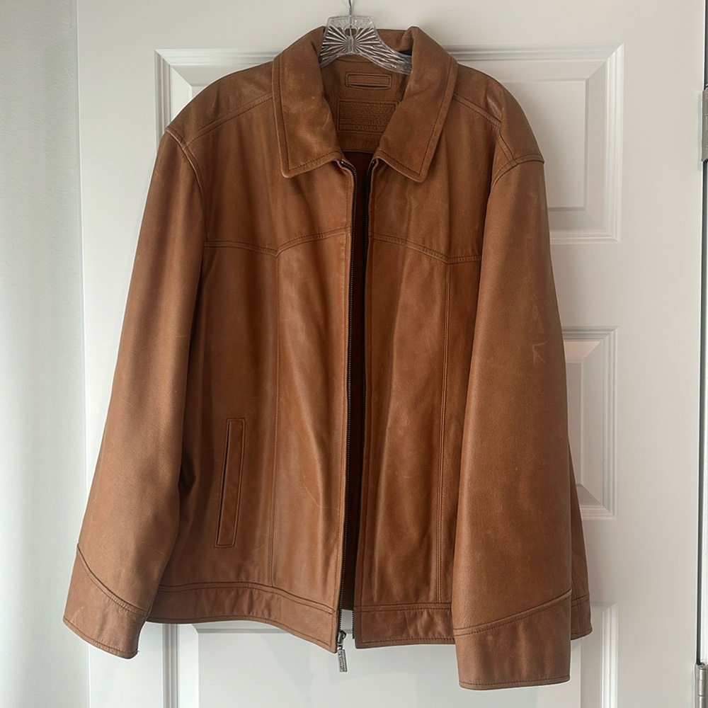 Men’s Roundtree & Yorke genuine leather jacket